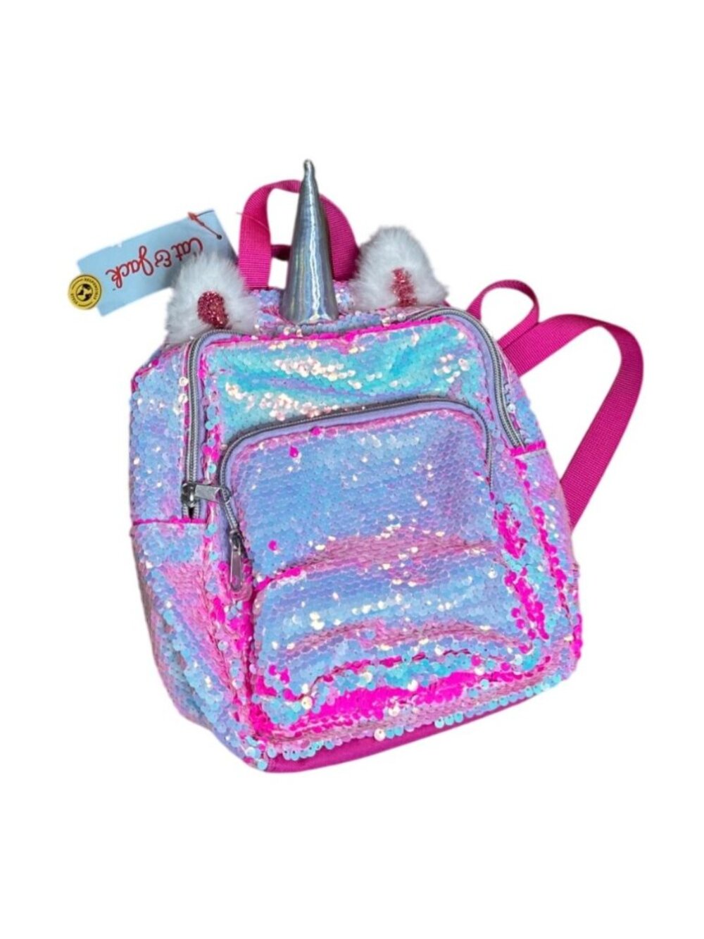 NWT Kids' 7" Unicorn Flip Sequin Mini Backpack - Cat & Jack MSRP $16